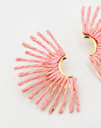 Light Pink Raffia Fan