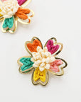 Colorful Floral Stud