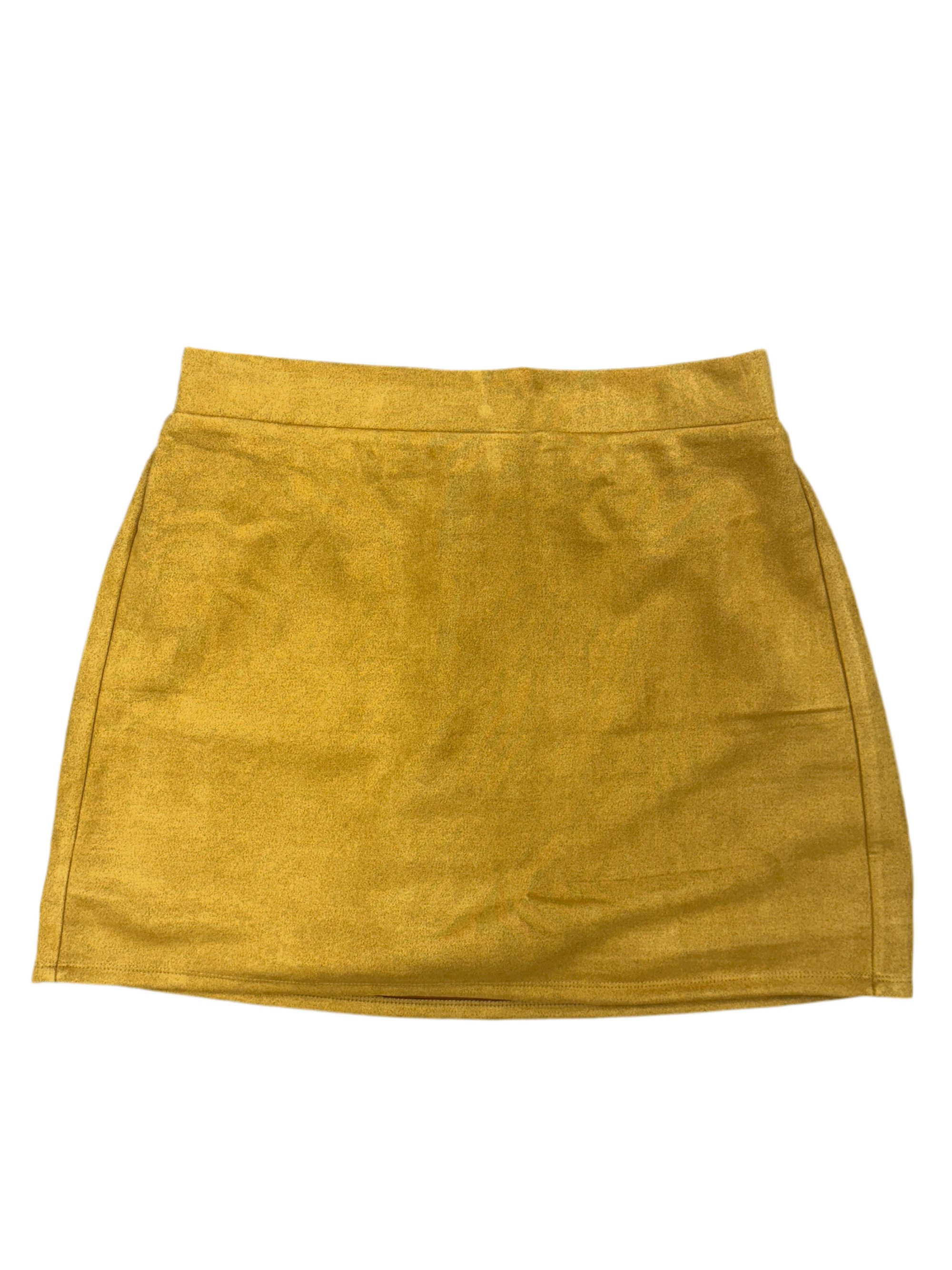 Suede Skort