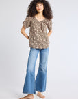 Naomi Blouse Cocoa Floral