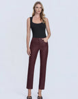 Coated High Rise Slim Straight