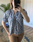 Midnight Print Blouse