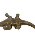 Antiqued Brass Alligator Paperweigh