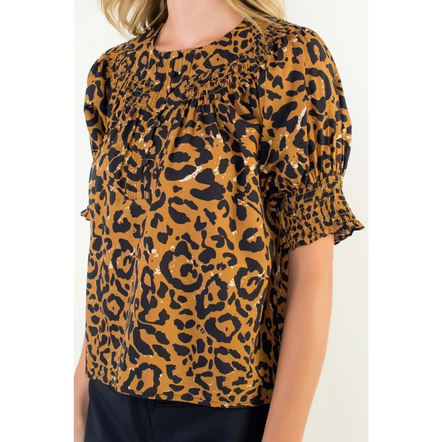 Leopard Print Blouse