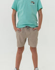 Youth Athletic Short Heather Khaki