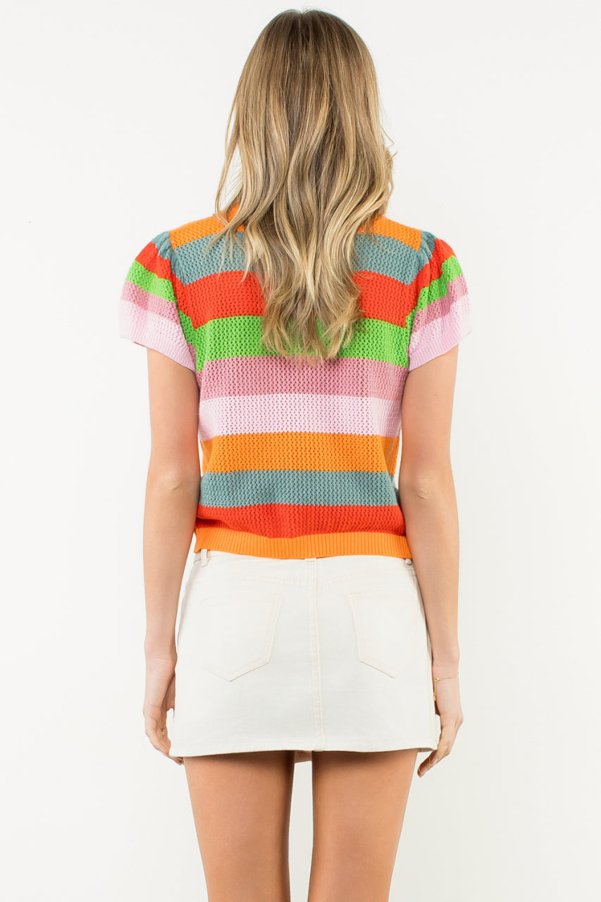 Multi Stripe Summer Sweater