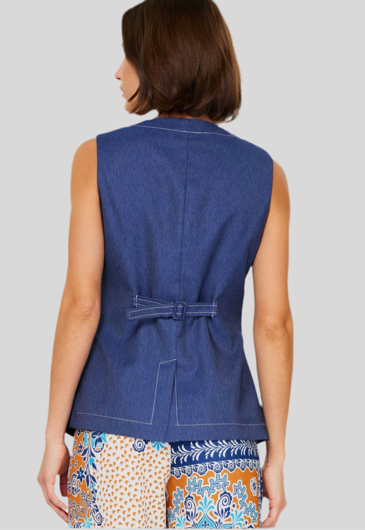 Denim Vest Top