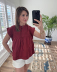 Becca Blouse Garnet