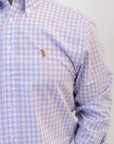 Pink Retreat Check Button Down