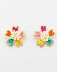 Colorful Floral Stud