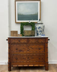 Faux Bamboo Commode w/ Marble Top