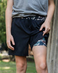 Youth Athletic Short Heather Black
