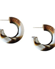 Latte Chunky Hoop Earrings
