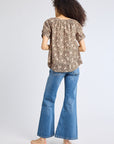 Naomi Blouse Cocoa Floral