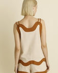 Brown Wave Blouse