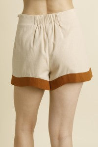 Brown Wave Shorts