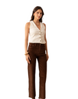 Corduroy Wide Leg Crop