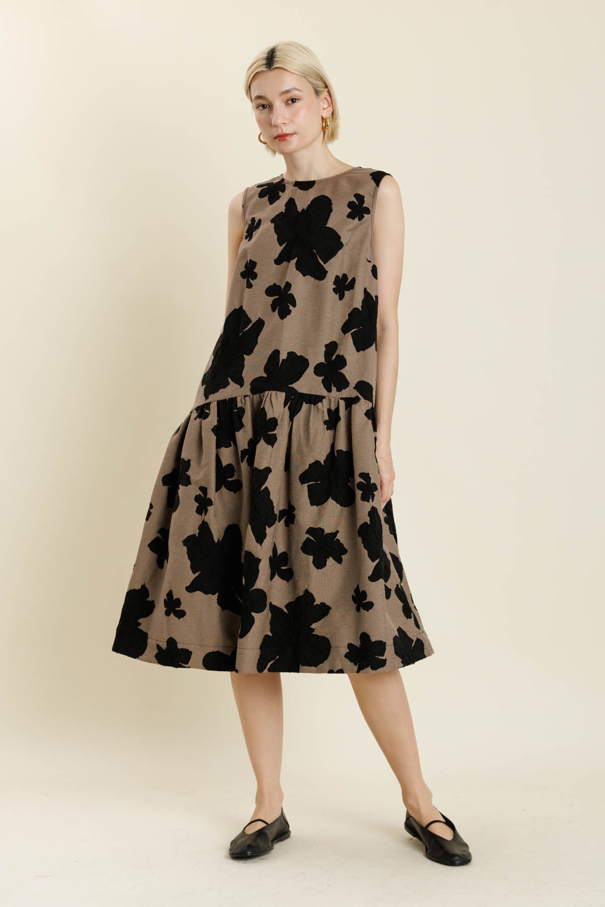 Drop Waist Midi Dress