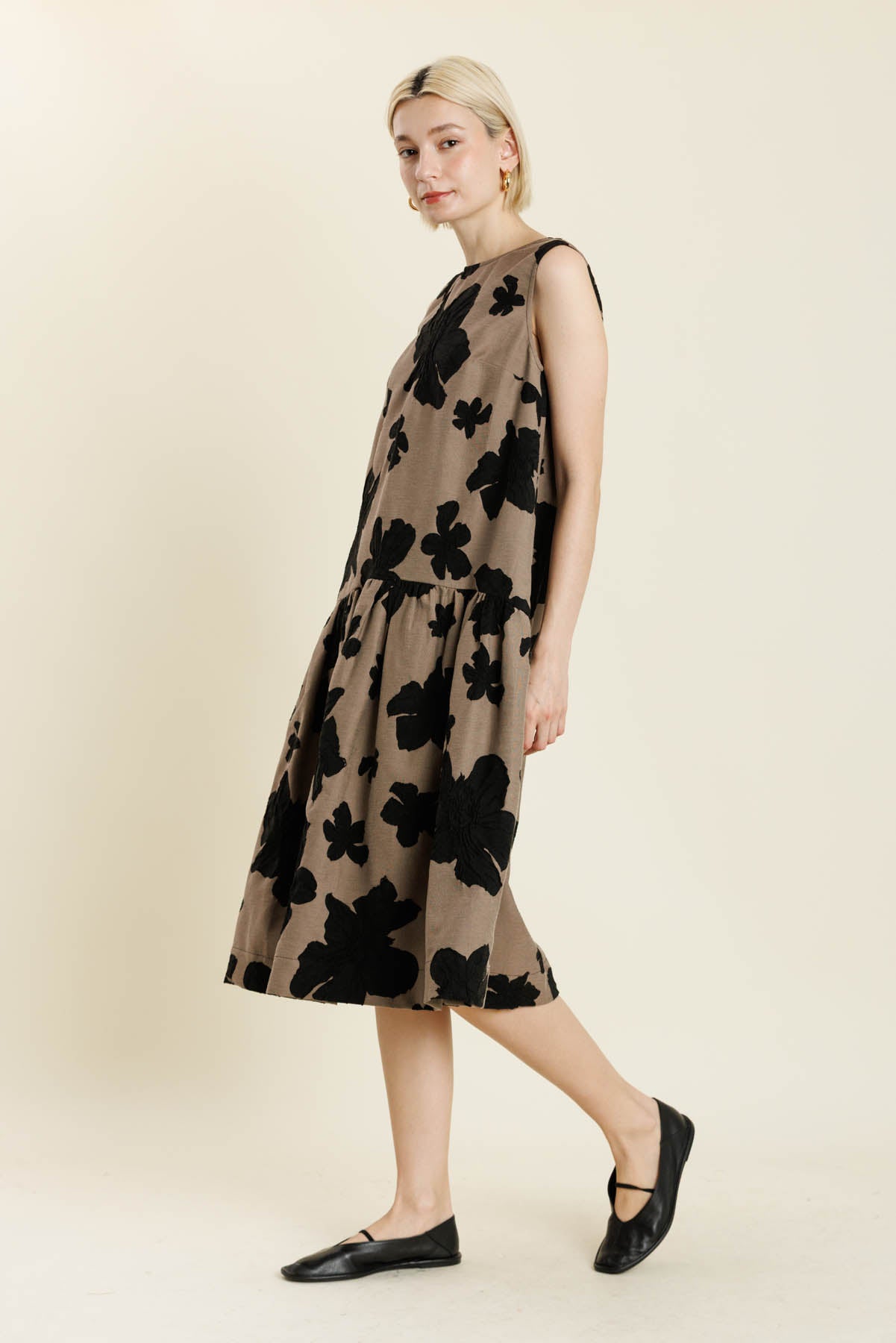 Drop Waist Midi Dress