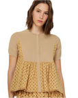 Butterscotch Eyelet Blouse