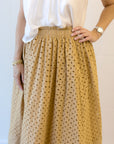 Butterscotch Eyelet Skirt