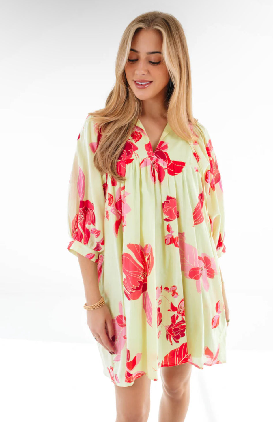 Jade Puff Sleeve Dress