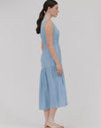 Chambray midi dress