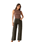 Corduroy Wide Leg Crop