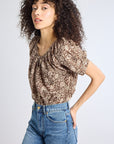 Naomi Blouse Cocoa Floral