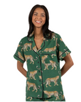 Cheetah Pajama Shorts Set