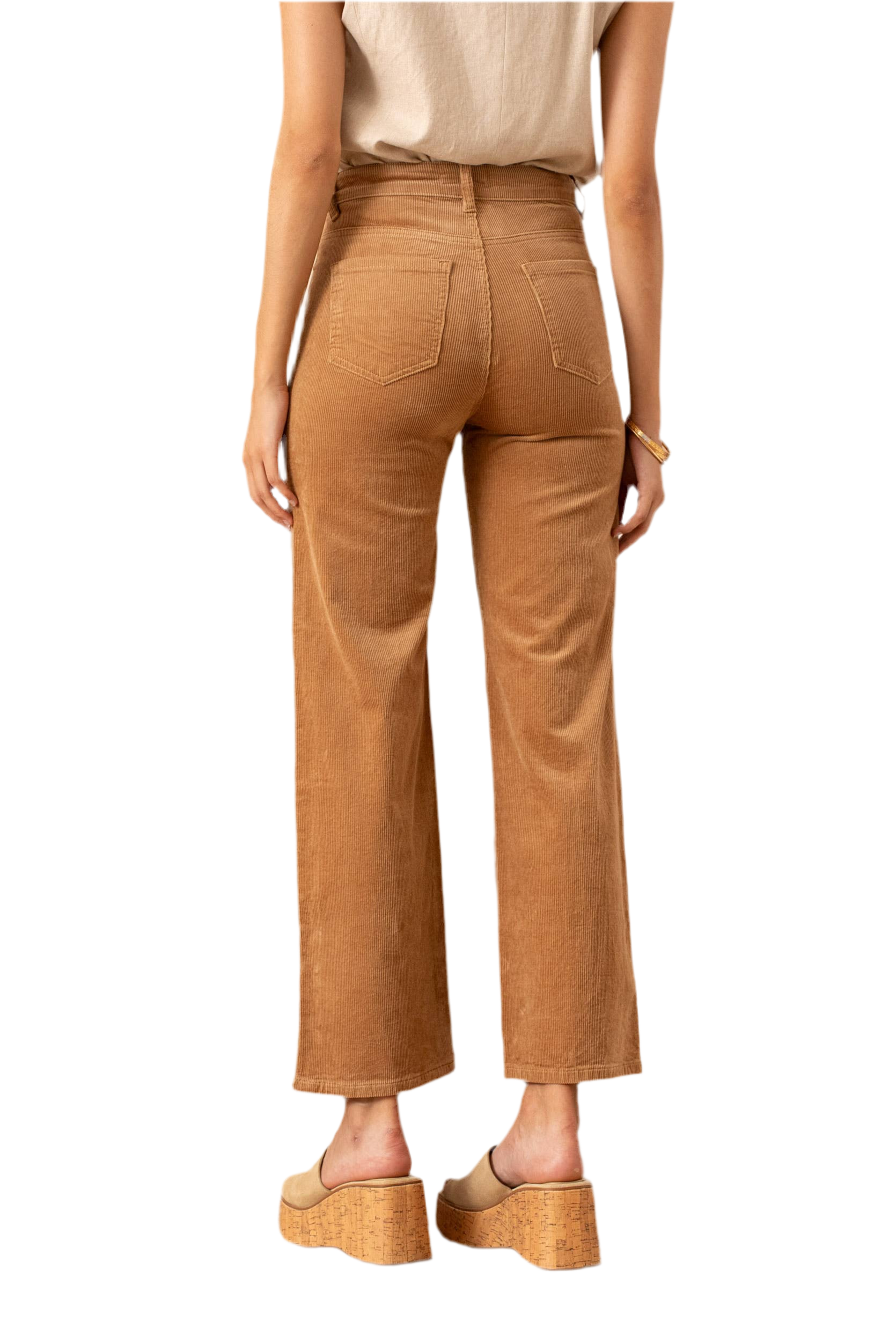 Corduroy Wide Leg Crop