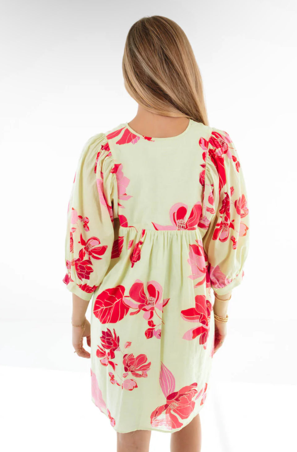 Jade Puff Sleeve Dress