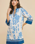 Navy Ikat Tunic