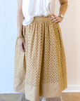 Butterscotch Eyelet Skirt