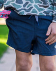Youth Athletic Short Heather Navy