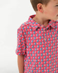 Youth Performance Polo - American Flag