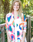 Multi Spot Gameday Cheetah Shawl
