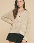Diamond Pattern Cardigan