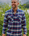 Plaid Flannel Shirt Blue