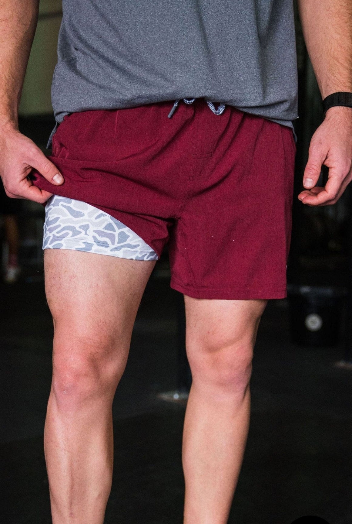 Athletic Short Maroon