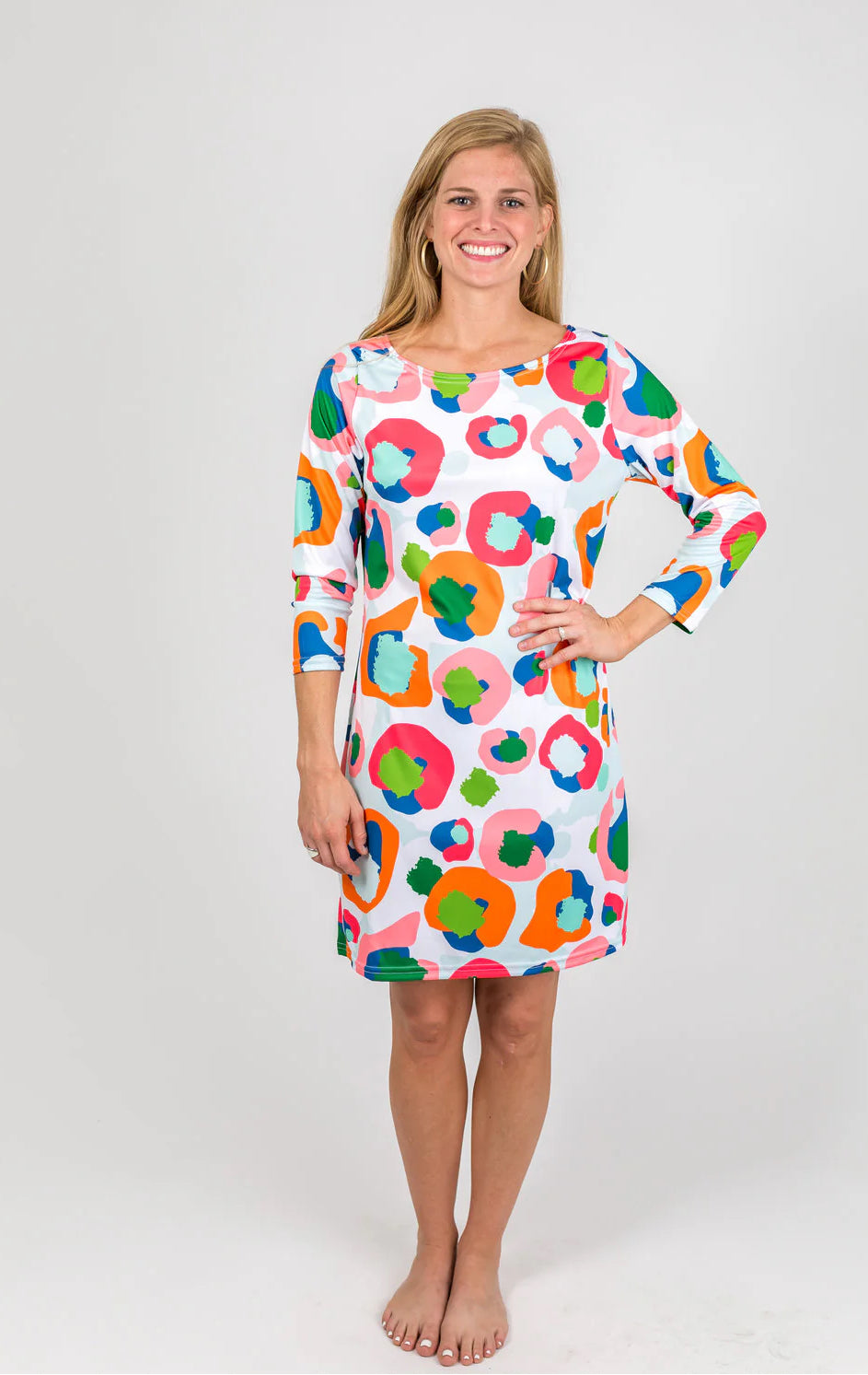 Multi Spot Cheetah Dock Dress