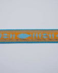 Orange/Turq. Batik Fish Dog Collar