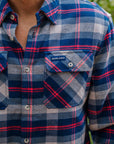 Plaid Flannel Shirt Blue