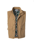 men's button and zip up durable stylish hunting vest