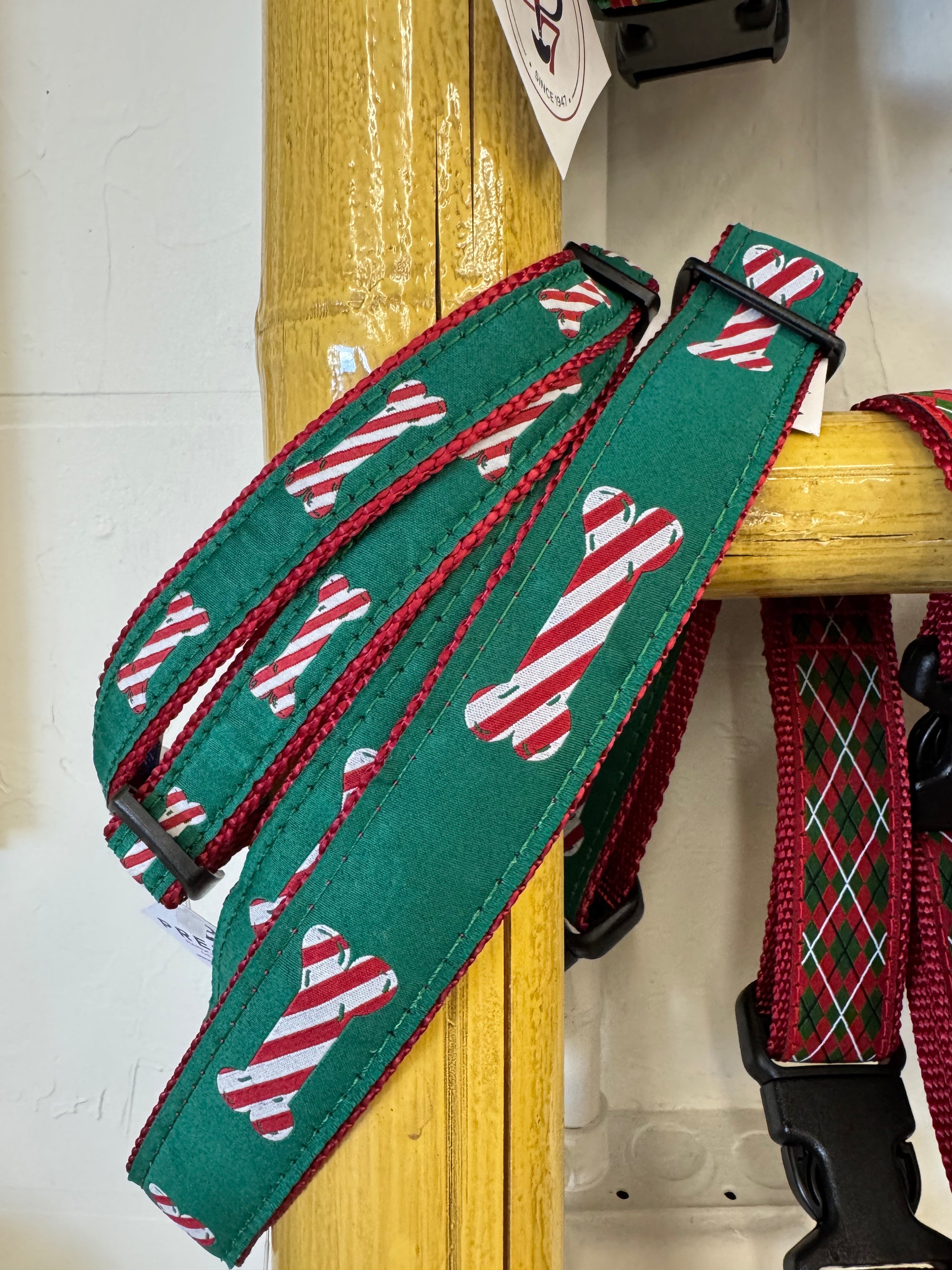 Peppermint Stick Dog Collar