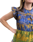 playful date night metallic mini dress
