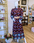 embroidered maxi festive resort skirt and top