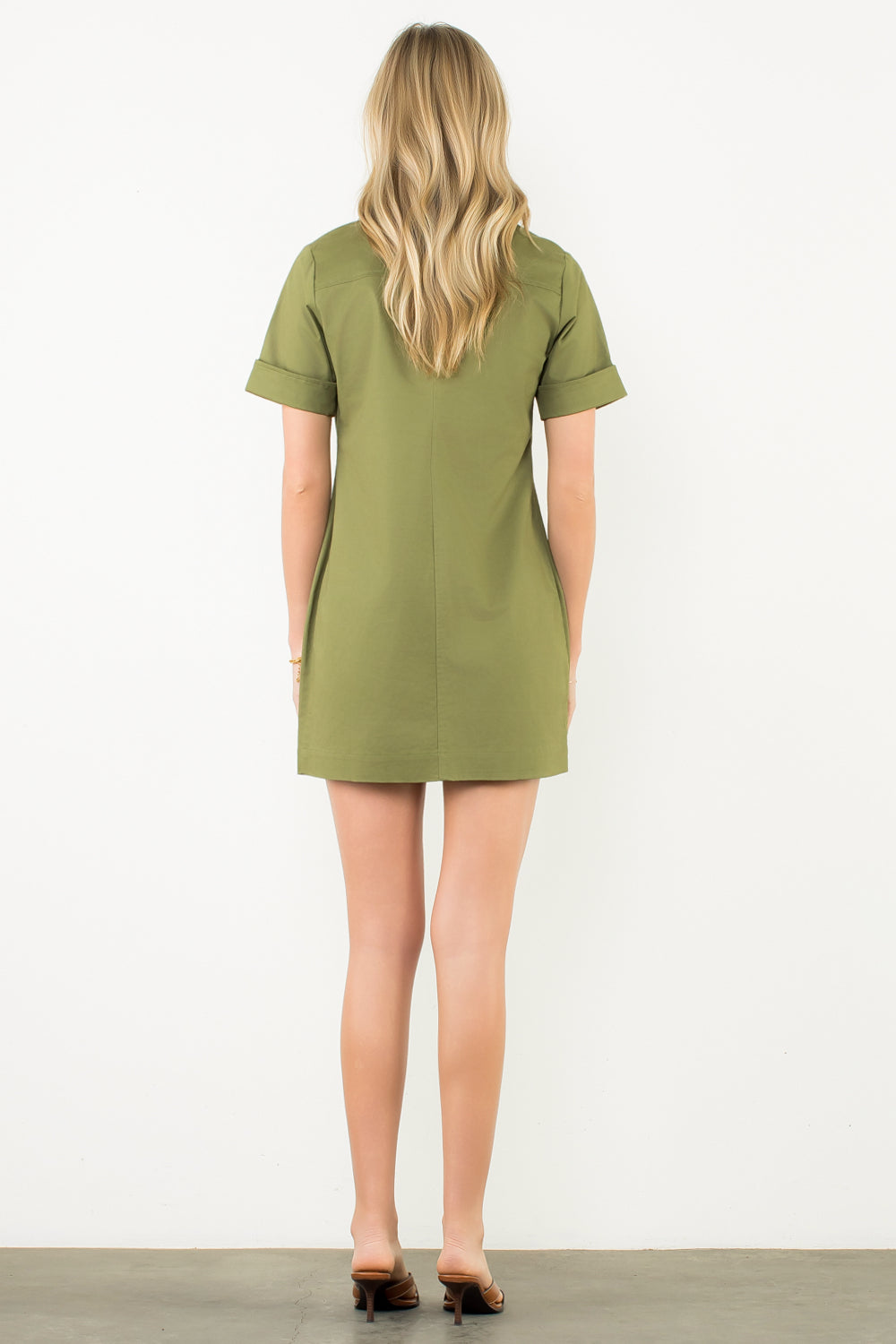 Olive SS Collared Dress