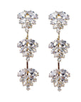 Gold Palm Diamond Earrings