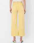 Yellow Wide Leg Crop